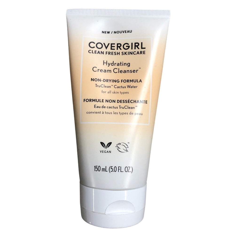 COVERGIRL Hydrating Cream Cleanserโ Non Drying TruClean Cactus Water 5 OZ NEW